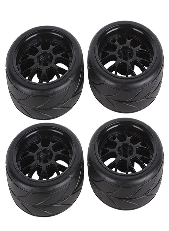 BQLZR Y Shape Wheel Rim&Tires Replacement for HSP 1:10 On-Road RC Flat Racing Car 20106 Pack of 4 - Image 1